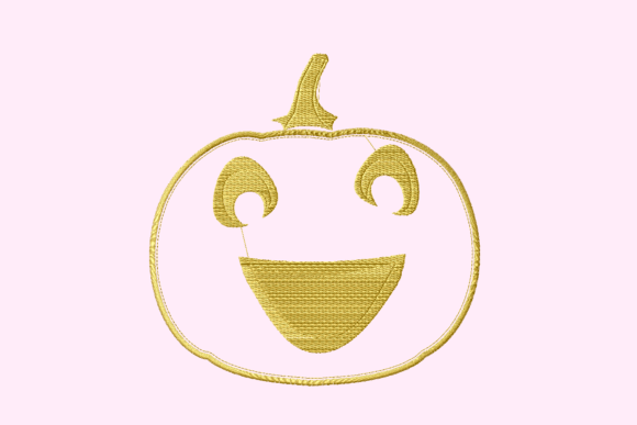 Applique Big Smile Pumpkin