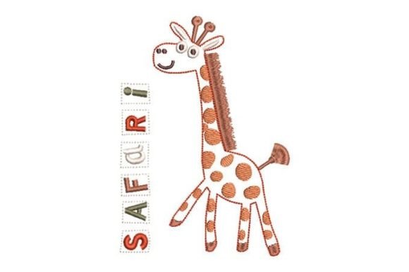 Giraffe with Letter Safari