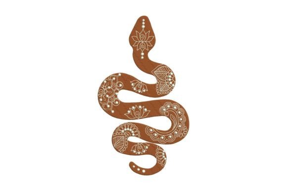 Snake in Mehendi Style